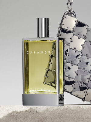 Eau de Toilette Calandre Paco Rabanne flacon argenté floral aldéhydé chypré